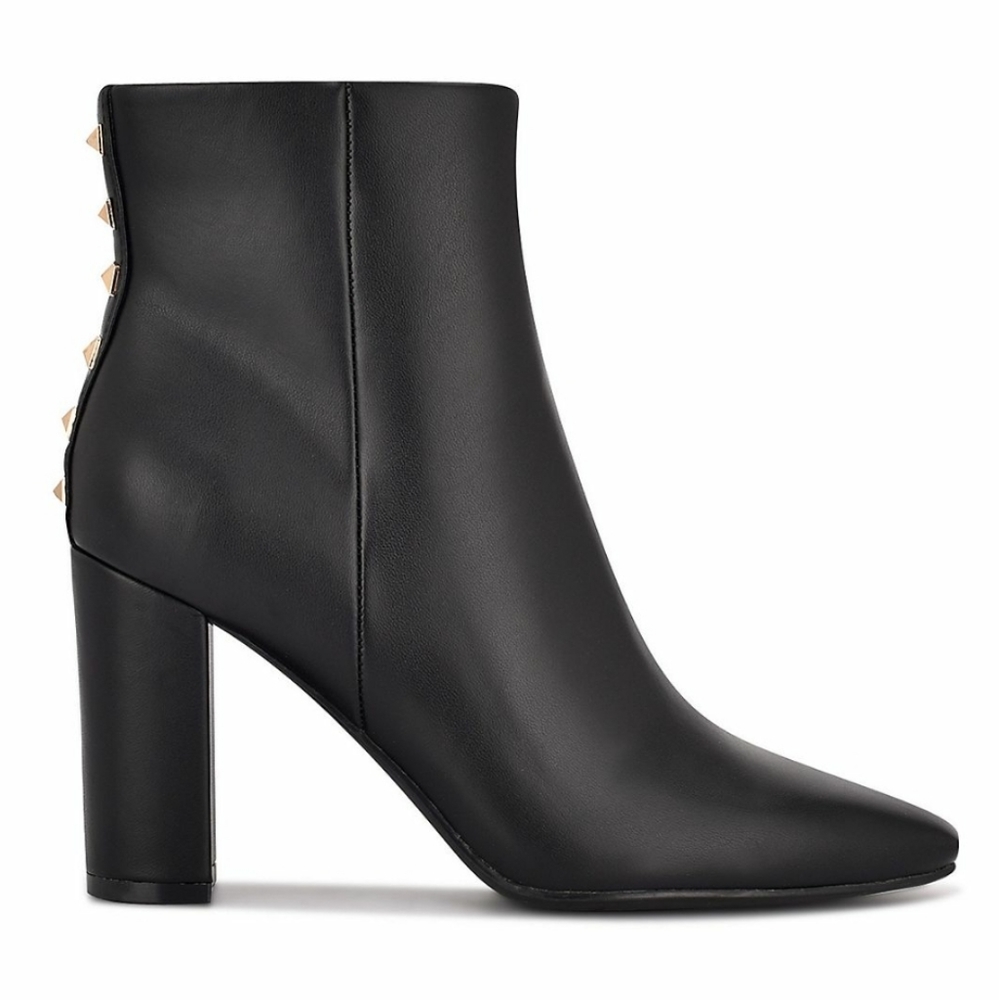 NINE WEST | Studded Block Heel Boots